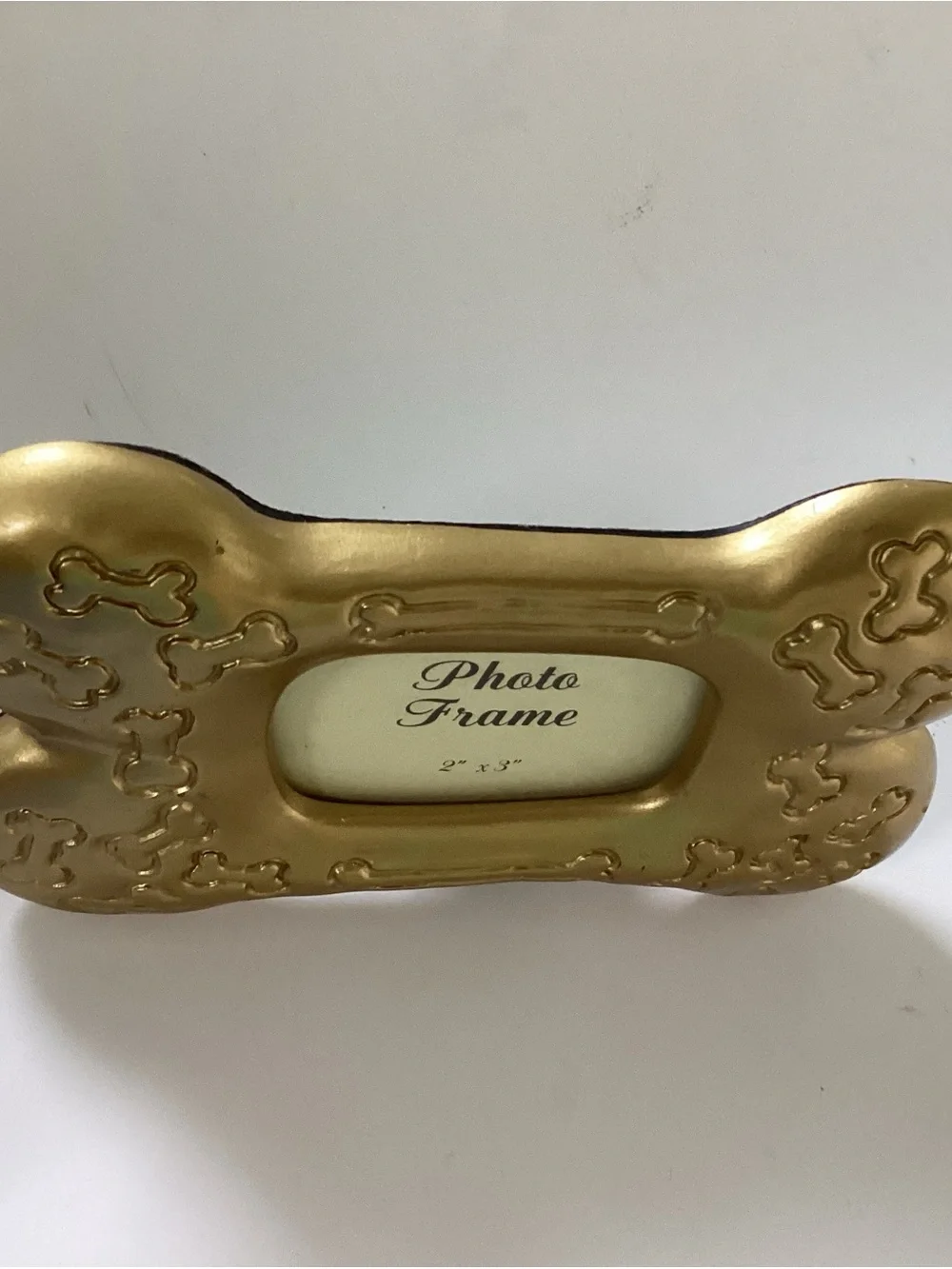 Resin Gold Bone-Shaped Photo Frame - 2